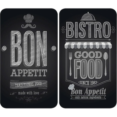 Wenko Комплект от 2 стъклени капака за печка , 52 x 30 cm Bon Appetit - Wenko (2521483100)