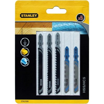 Stanley Smíšená sada pilových listů pro přímočarou pilu 5 dílů STA27030
