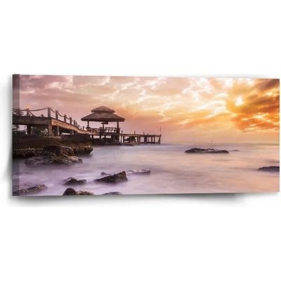 Sablio Obraz Hmla nad mrakodrapmi - 110x50 cm
