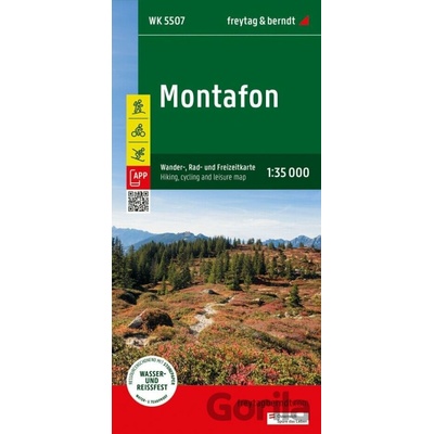 Montafon 1:35 000 / turistická, cyklistická a rekreační mapa - freytag&berndt