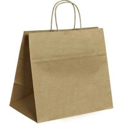 Papírová taška hnědá Takeaway Twister 260x170x250 mm s krouceným uchem