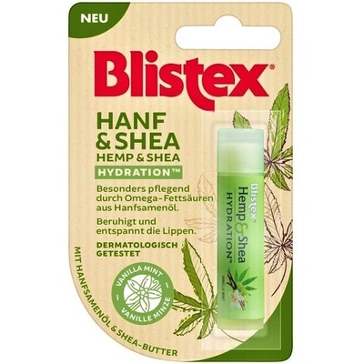 Blistex Hanf & Shea ванилия и мента балсам за устни 4.25 гр
