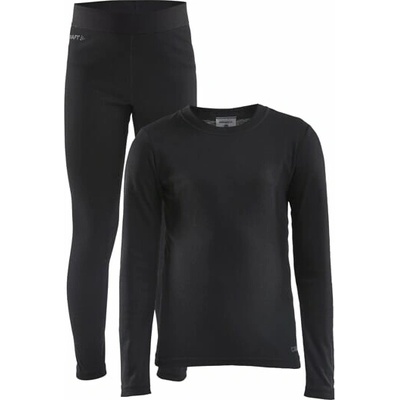 Craft CORE Warm Baselayer detský set čierna