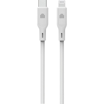 Dviced Cable USB-C to Lightning silicone 1, 25m - White (DV110004)