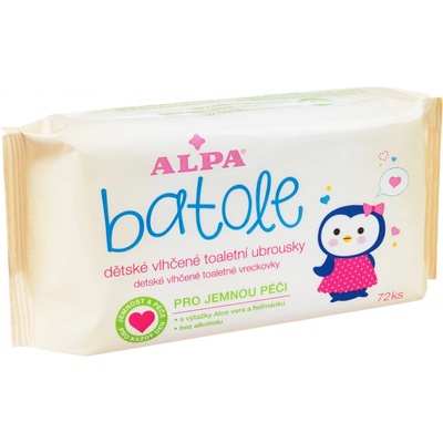 Alpa Batole Aloe Vera vlhčené toaletné utierky 72 ks