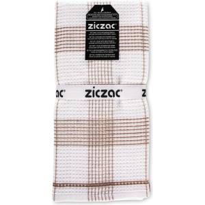 ZicZac Кърпи за съдове в комплект от 3 бр. 50x76 cm Duo Waffle - ZicZac (ZZ0589BROWN)