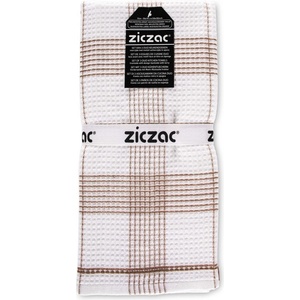 ZicZac Кърпи за съдове в комплект от 3 бр. 50x76 cm Duo Waffle - ZicZac (ZZ0589BROWN)