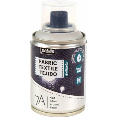 Pébéo 7A farba na textil ve spreji 100 ml 32 silver