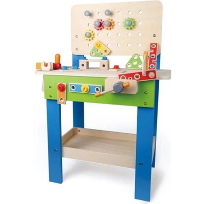 Hape Голям дървен работен плот с инструменти