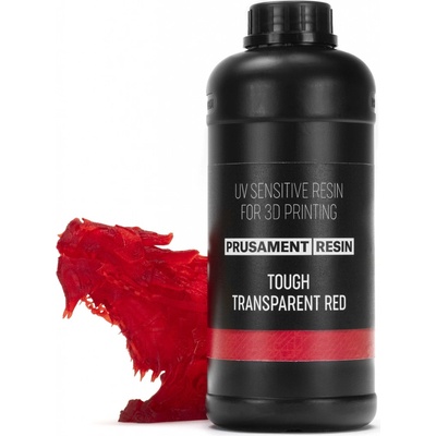 Prusament Resin Tough Transparent Red 1kg