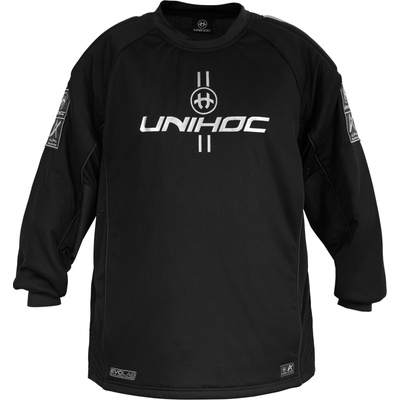 Unihoc Goalie sweater ALPHA EVOLAB black/silver – Zboží Dáma