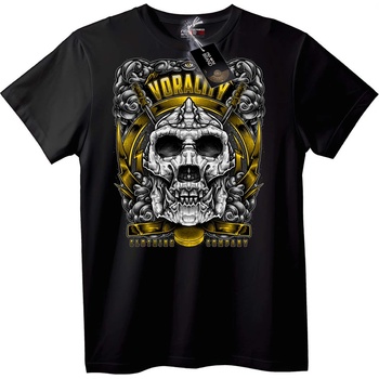 NOONEBRAND Тениска Voracity Череп - L, Black