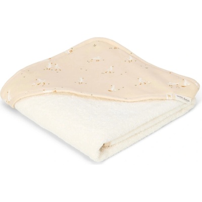 Little Dutch Osuška s kapucňou 75x75 cm Husa Newborn Naturals