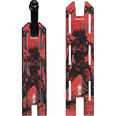 Soke red cyber 52 × 13 cm griptape