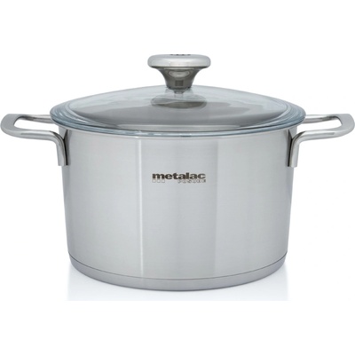 Metalac Santino Nerezový hrnec se skl. poklicí 20 cm 3,5 l