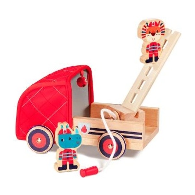 Lilliputiens - дървена пожарна кола и носорогът Мариус