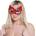 Маска за лице с котешка визия от изкуствена кожа "red cat mask