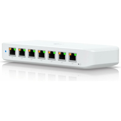 Ubiquiti Switch L2 UniFi USW-Ultra, 8-Port Gigabit, 7x PoE+-out, 1x PoE++ in, PoE budget 42W, bez AC adaptéru – Sleviste.cz