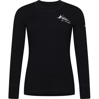 Vaude Дамско мериносово термобельо Vaude Women's Monviso Wool L/S T-Shirt II Merino base layer - Black - размер 40 (EU) (115-2632-0114)