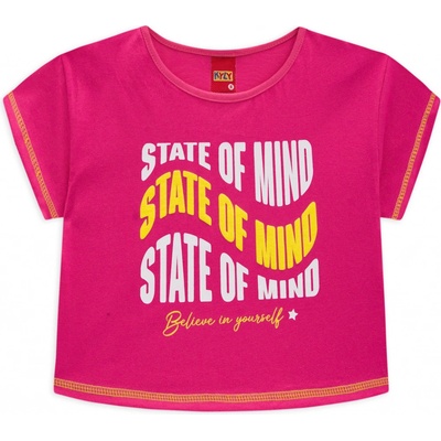 Dívčí crop top KYLY MIND růžový