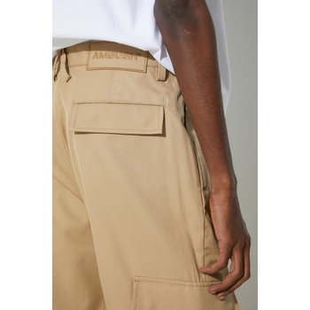 AMBUSH Памучен панталон AMBUSH Slim Cargo Pants Tree в кафяво със стандартна кройка BMCF001S24FAB (BMCF001S24FAB0016262)