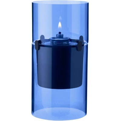 Stelton Olejová lampa LUCIE 17,5 cm, azúrová, sklo