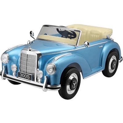 ROLLZONE Mercedes 300S classic 12V - Детска акумулаторна кола, Синя, EVA гуми (LS618-blue)