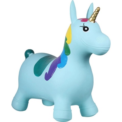 QHP Skákací koník Unicorn light blue