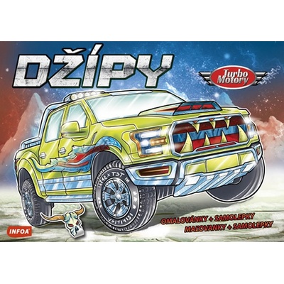Džípy Turbo Motory samolepky