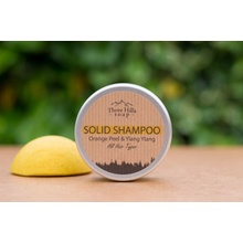 Three Hills Soap pevný šampon pomerančová kůra a Ylang Ylang 70 g