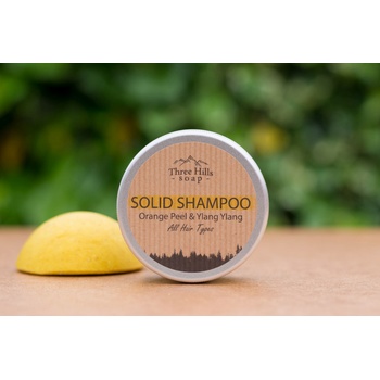 Three Hills Soap pevný šampon pomerančová kůra a Ylang Ylang 70 g