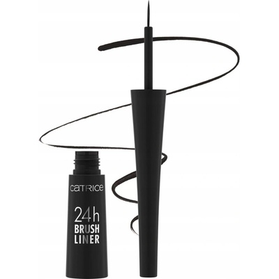 Catrice 24h Brush Liner Waterproof tekuté očné linky 010 Ultra Black Waterproof 3 ml