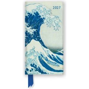 Flame Tree Publishing Katsushika Hokusai: The Great Wave 2027 Luxury Slimline Pocket Diary Planner - Week to View | ENGMT
