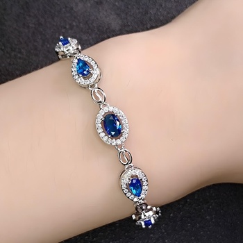 HARAHU Гривна ga-23434 - Сребриста / Синя kp23434 (ga-23434)