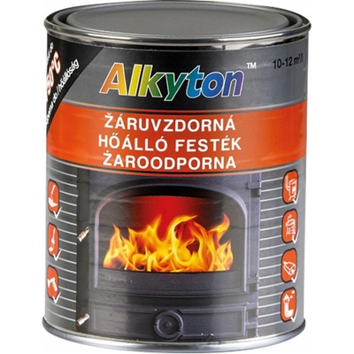 MOTIP ALKYTON Žiaruvzdorná farba 750°C ČIERNA 250ml