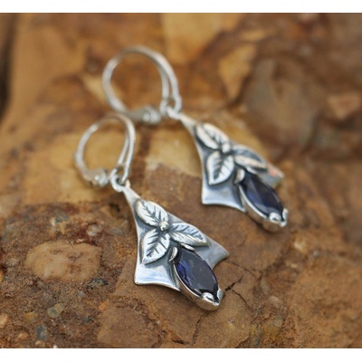 Drakkaria SHAMROCK náušnice ijolit P35195