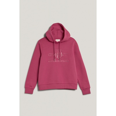 Gant Reg Tonal Shield Hoodie Silky Purple