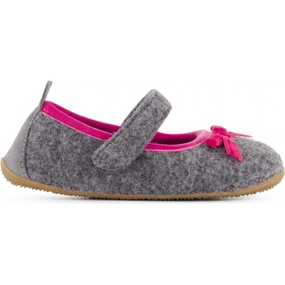 Living Kitzbühel Детски пантофи Living Kitzbühel Kids' Molly Bow Ballerina Shoes House slippers - Grau - размер 35 (EU) (702-5005-0123)