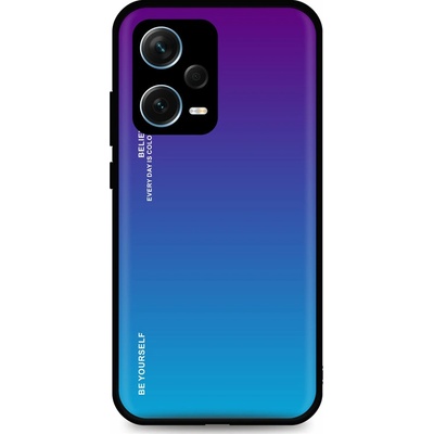 Pouzdro TopQ LUXURY Xiaomi Redmi Note 12 Pro+ 5G pevný duhový purpurový