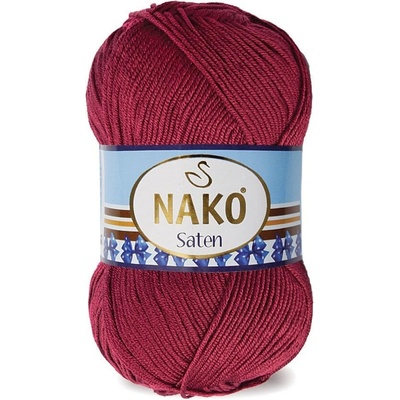 Nako Saten Barva: bordó-hnědá - 999