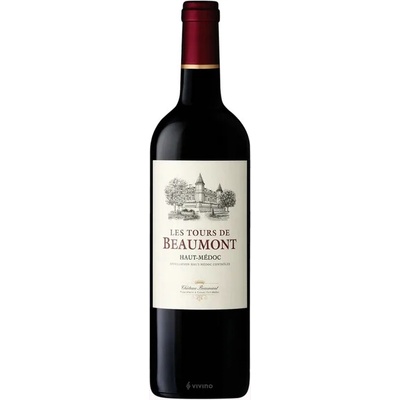 Bordeaux Petite Châteaux Les ToursDe Beaumont 2020 suché francouzské červené víno z Bordeaux Haut-Médoc 13% 0,75 l (holá láhev)