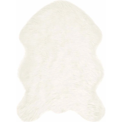 vidaXL Изкуствен овчи килим Tafalla Бяло 60 x 90 cm Полиестер (42021475)