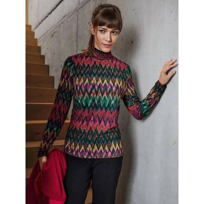 HAJO 19874 579 D Shirt Fashionprint 579 lackgrün