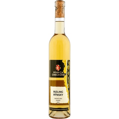 Pivnica Orechová Rizling Rýnsky Ľadové Sladké 12% 0,5 l (čistá fľaša)