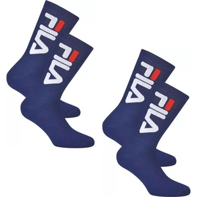 Fila Unisex Tennis Plain Socks 2P navy Modrý