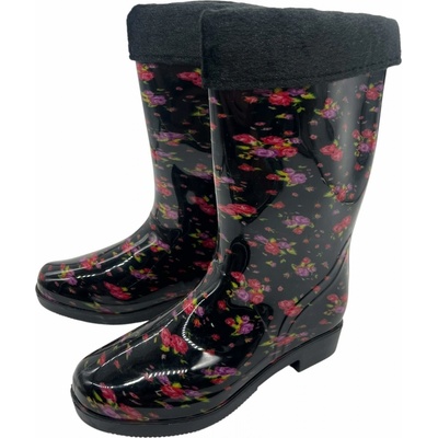 Fashion Dámské zateplené černé holínky s odepínací vložkou – Hledejceny.cz