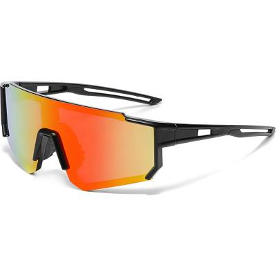 Techsuit Детски слънчеви очила Techsuit Kids Polarized Sunglasses (R601) - спортни, поляризирани, TR рамка - Черен / Оранжев / Жълт