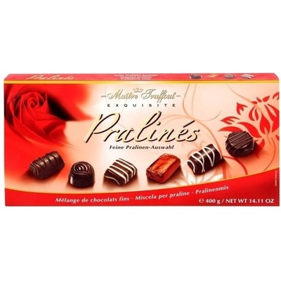 Maitre Truffout БОНБОНИ АСОРТИ ПРАЛИНА ЧЕРВЕНИ 400ГР