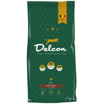 Image 1 of Delcon Cat Sensitive Lamb High Premium - супер премиум суха храна за пораснали котки от всички породи, с чувствителни стомаси с агне и ориз, 8, 75 кг - Белгия