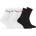 Hugo Чорапи Hugo Mens HUGO Ribbed Logo 6-Pack Crew Socks - Black/White